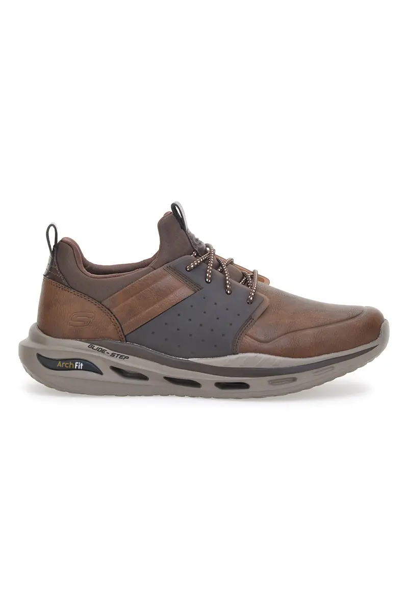 Scarpe Stringate Casul Skechers Pollik Brown