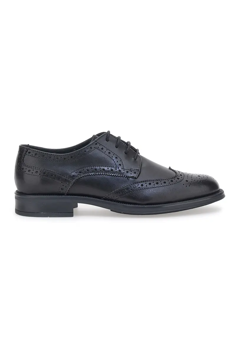Scarpe Stringate Eleganti Andrea Bruni 11706 Nere