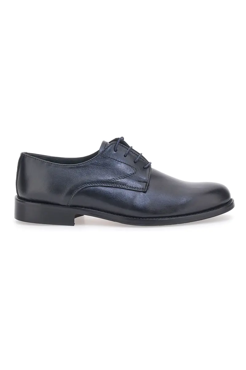 Scarpe Stringate Vera Pelle Nera Pittarello 77201