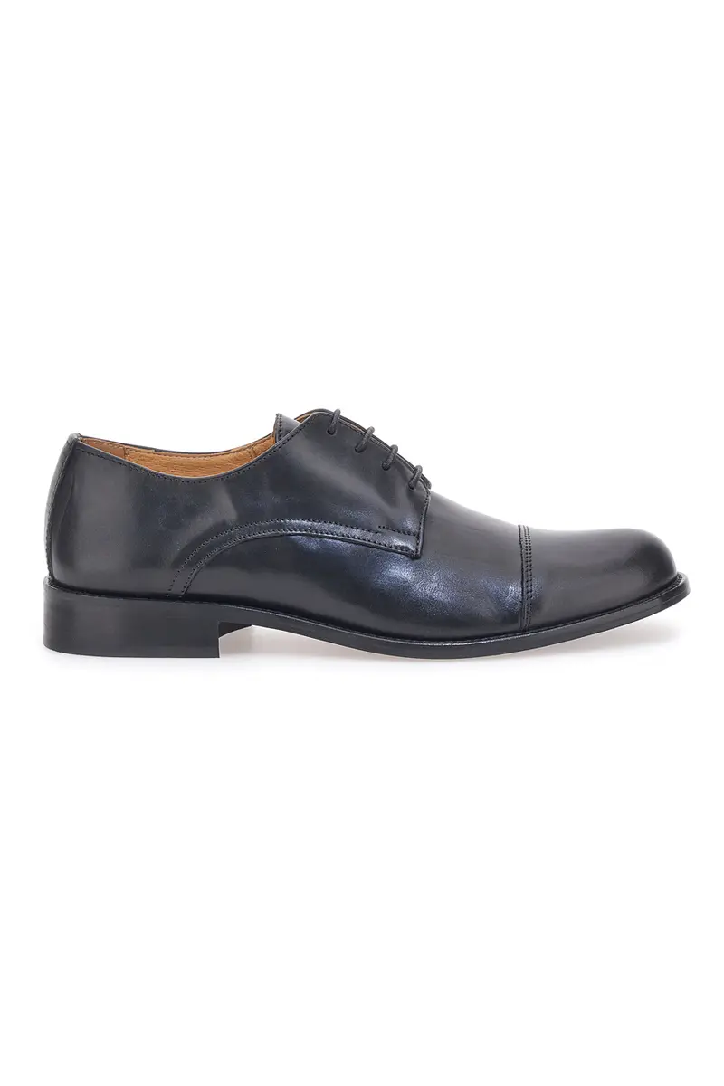 Scarpe Stringate Vera Pelle Nera Pittarello Plus 613