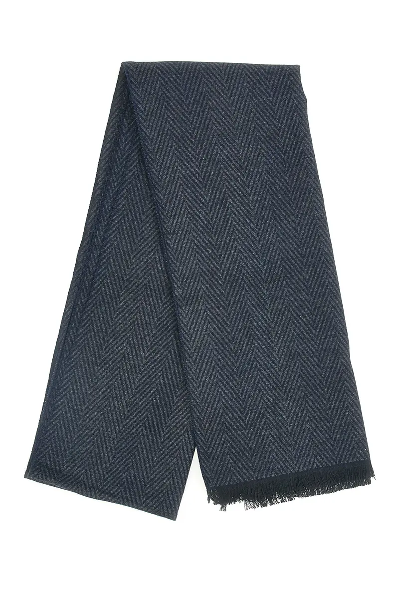 Sciarpa blu fantasia spigata calda Roncato 46,003,02