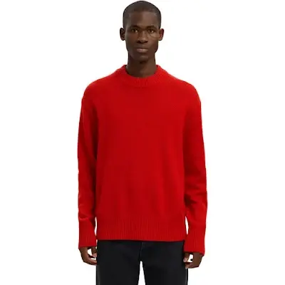 SELECTED HOMME CALLE MAGLIONE IN MISTO CASHMERE 16098345 RED