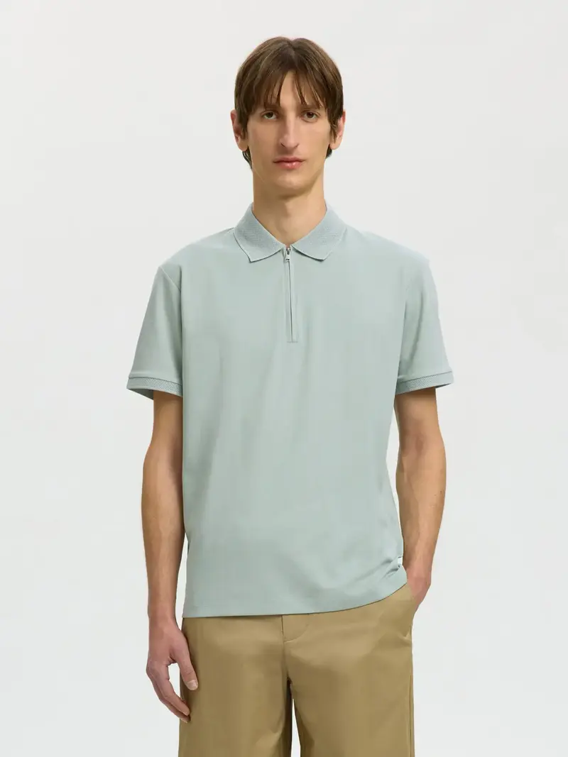 SELECTED HOMME FAVE POLO CON ZIP 16079026 AQG
