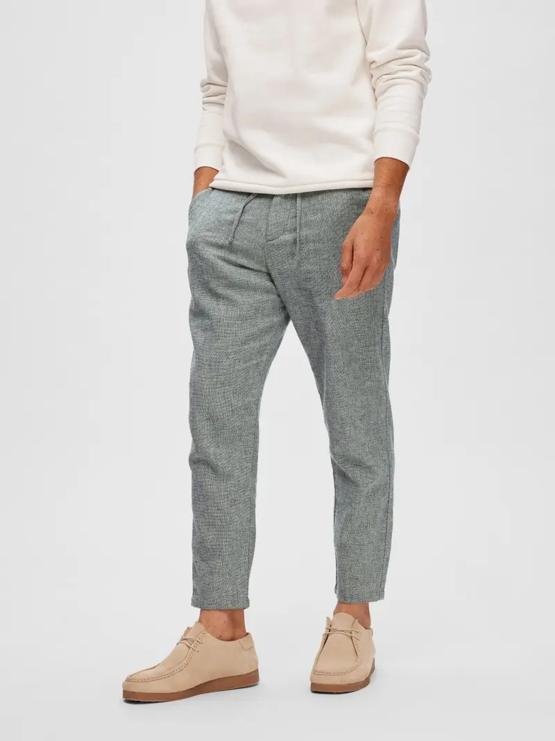 SELECTED HOMME PANTALONI 172-SLIMTAPE BRODY LINEN UOMO 16087636 SKC