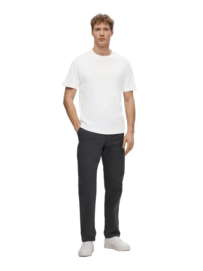 SELECTED HOMME T-SHIRT COLMAN MEZZA MANICA GIROCOLLO UOMO 16077385 WHT