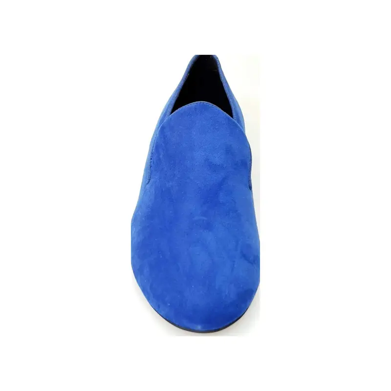 Serse (800) - Mocassino da Ballo Salsa Uomo in Camoscio Royal Blu