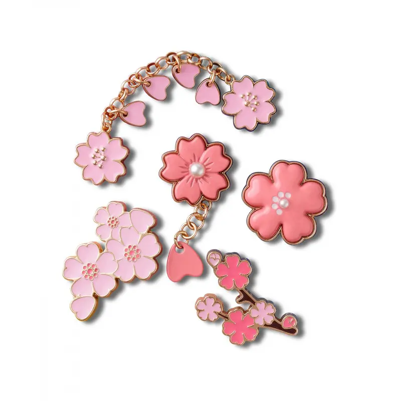 SET 5 CHARMS CROCS JIBBITZ™ BLOOMING CHERRY BLOSSOM