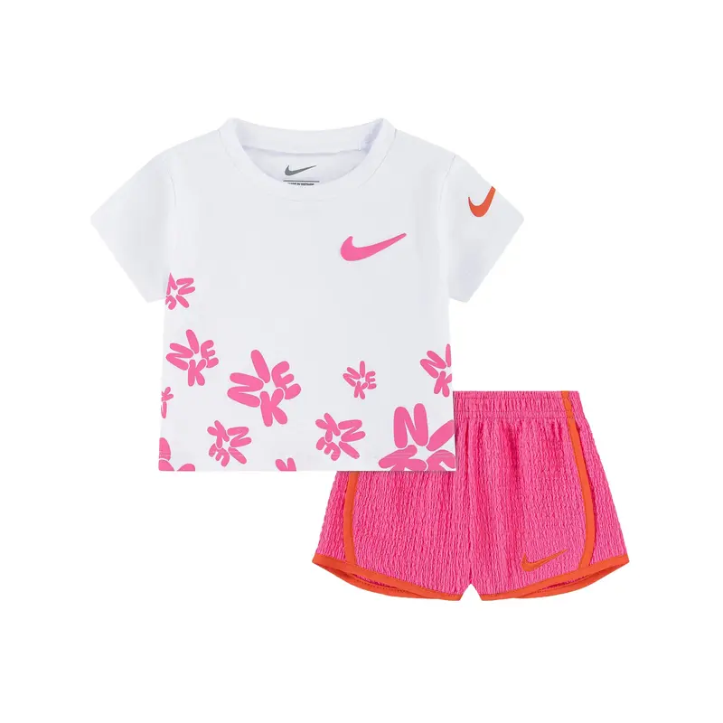 SET NIKE FLORAL T-SHIRT & SHORTS INFANT