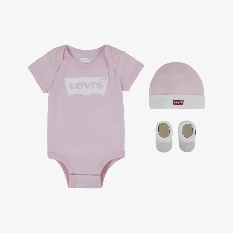 SET REGALO LEVI'S® NEONATO BODY, CAPPELLINO E SCARPINE