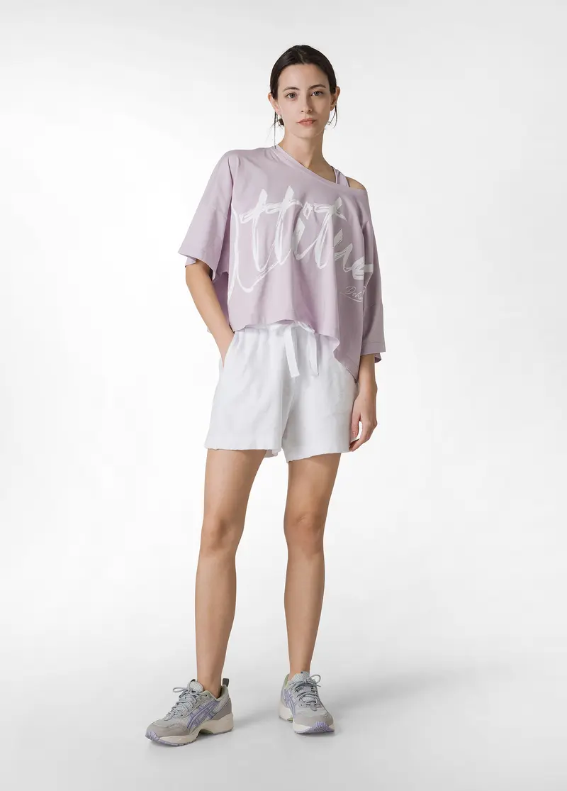 SHORTS IN SPUGNA BIANCO