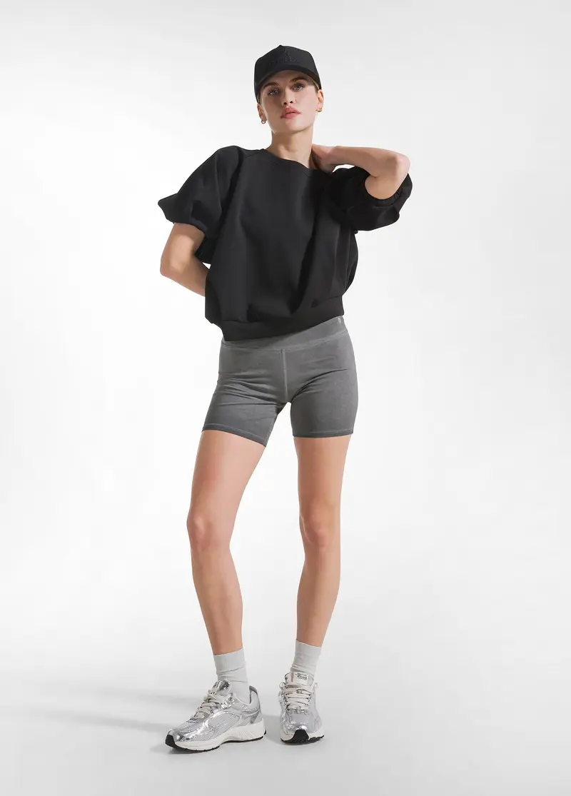 SHORTS SPORTIVI EFFETTO FADE NERO