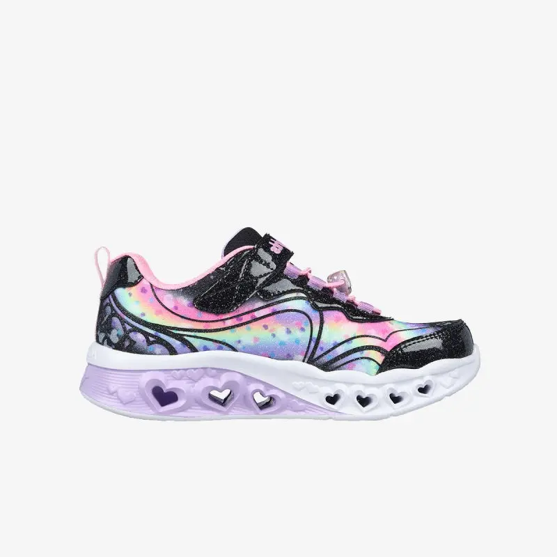 SKECHERS FLUTTER HEART LIGHTS- GROOVY S 303253L BKPK