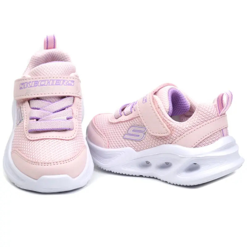 SKECHERS SCARPE SPORTIVE SOLA GLOW JR 303715N LTPK