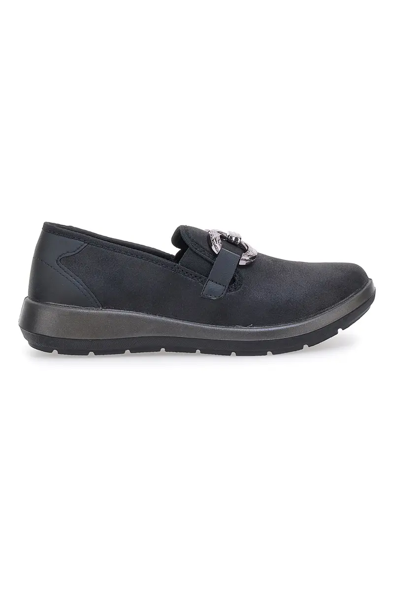 Slip on nere con accessorio decorativo Inblu 67 WG