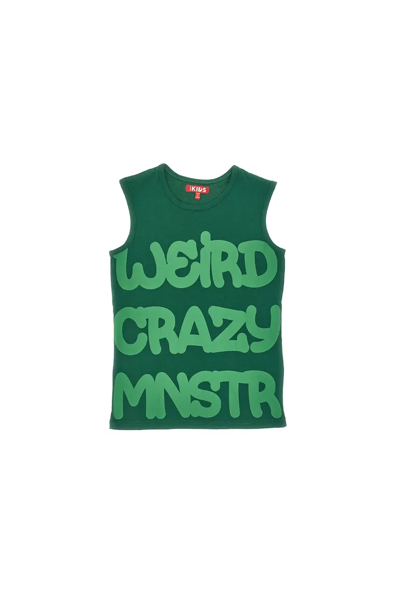 Smanicato Verde Con Stampa Pitt Kids PT-K-T-7038