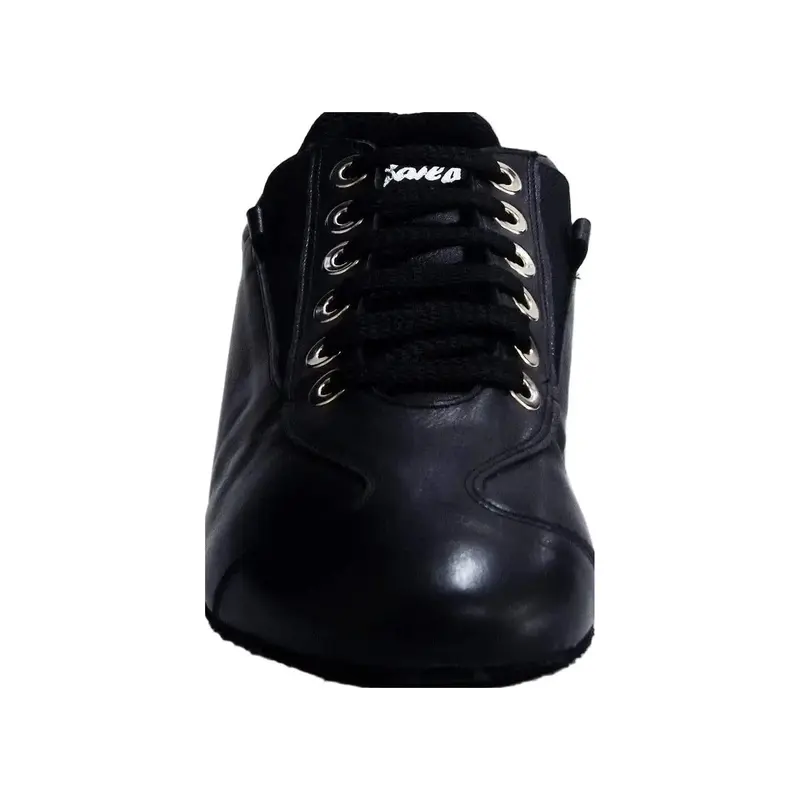 Sneaker 113H Horus - Scarpa da Ballo Salsa Uomo in Pelle Nera | Suola MCR Microlight