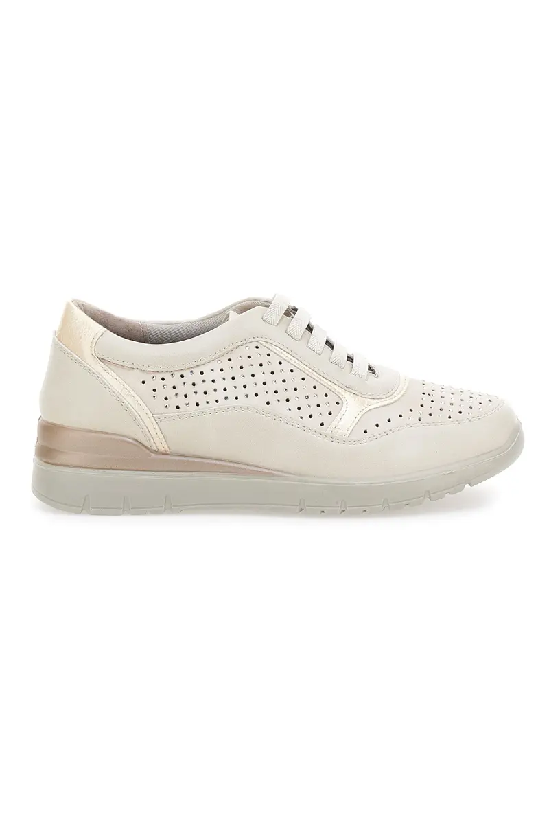 Sneakers Beige Con Platform Mio Tempo Mina930