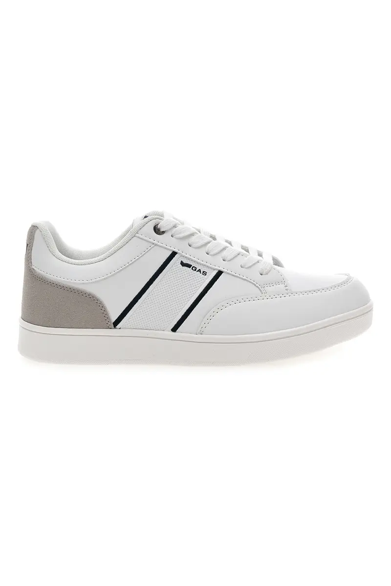 Sneakers bianche con dettagli grigio e nero Gas Amburgo Ltx
