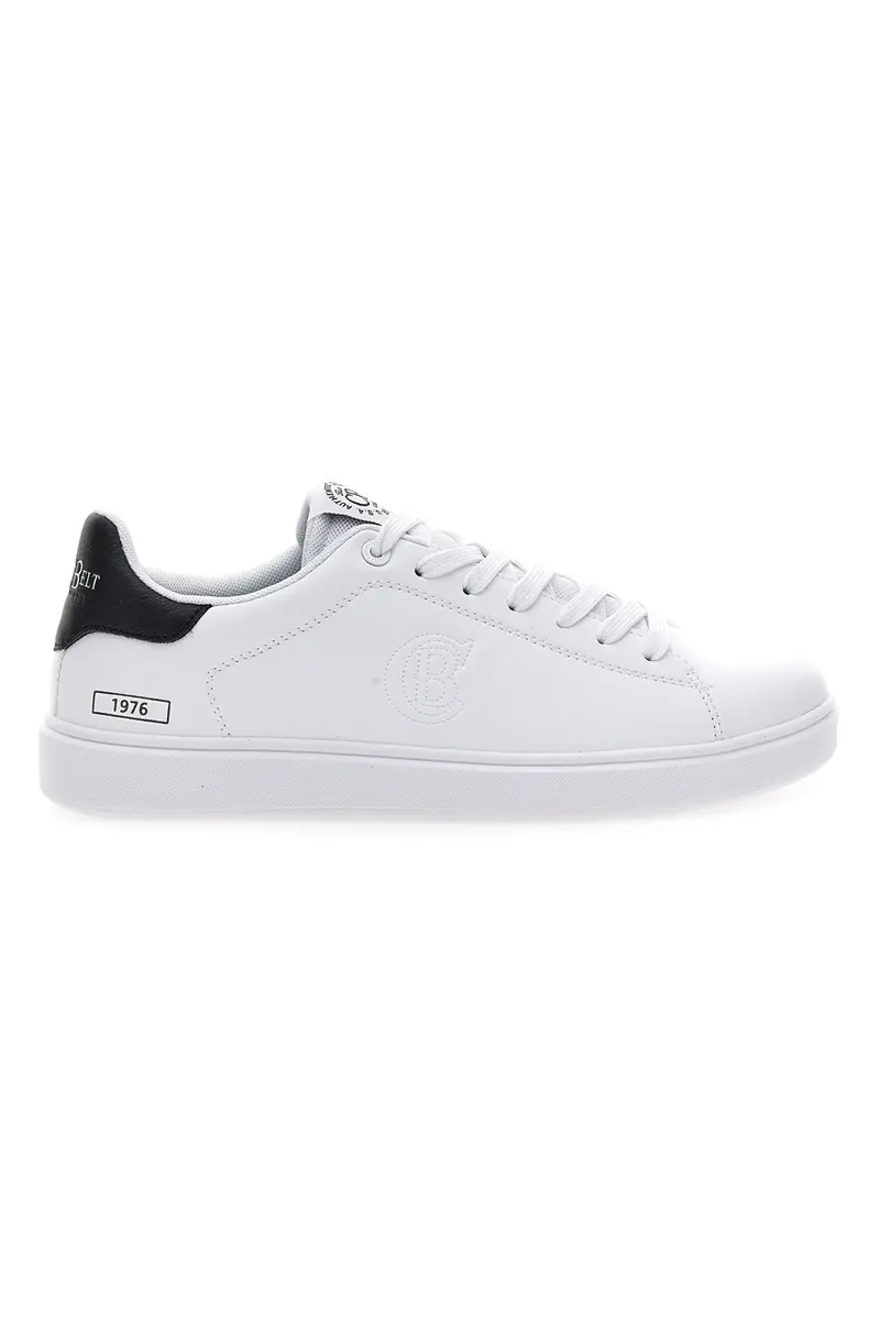 Sneakers bianche con dettagli neri in pelle Cotton Belt GTZ 3.0 LTH