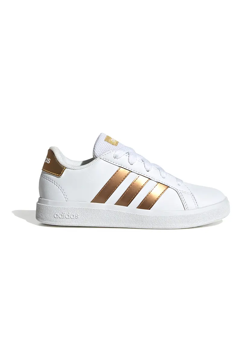 Sneakers bianche con strisce oro Adidas Grand Court 2 K