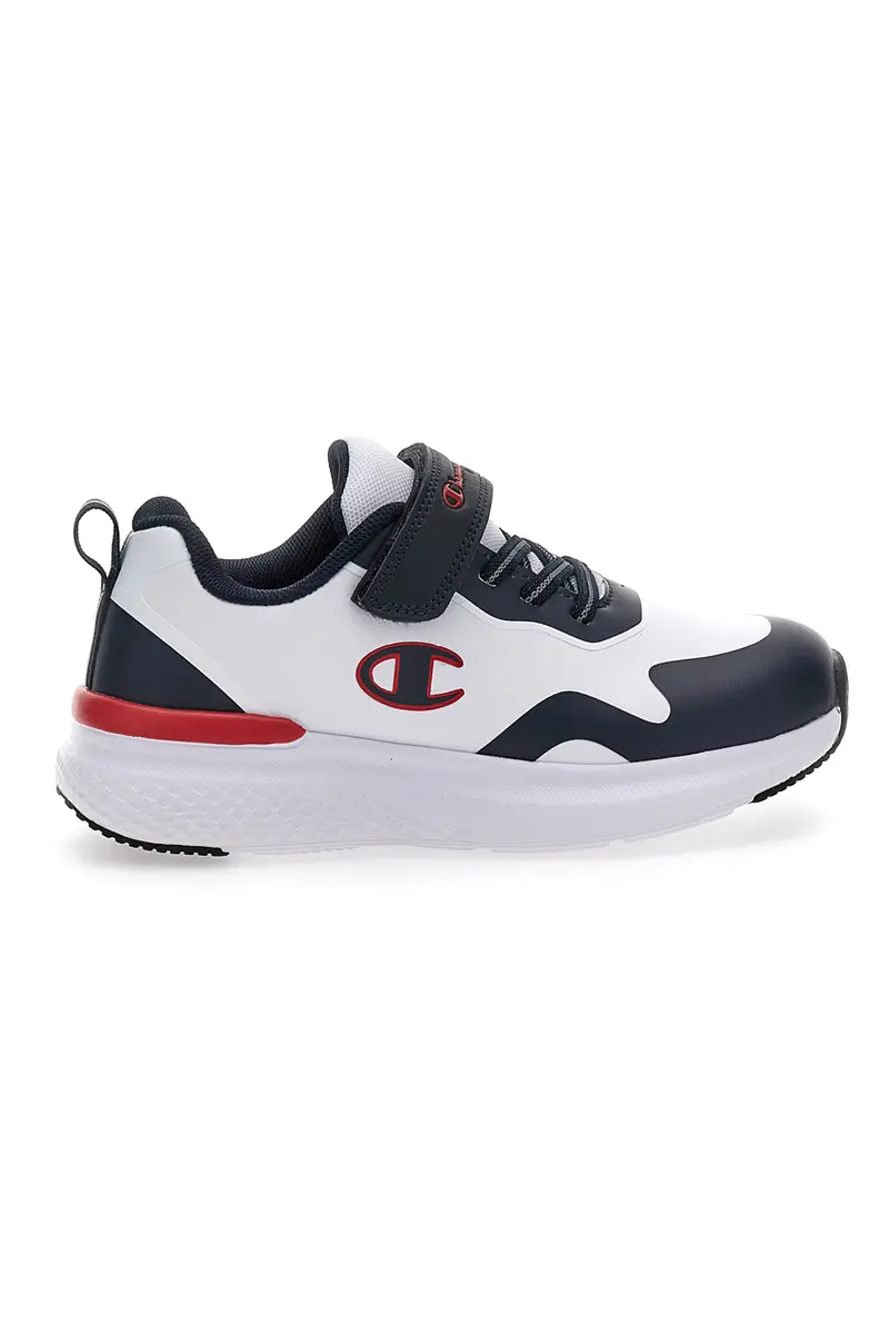 Sneakers bianche e blu con velcro CHAMPION BOLD WINTER B PS