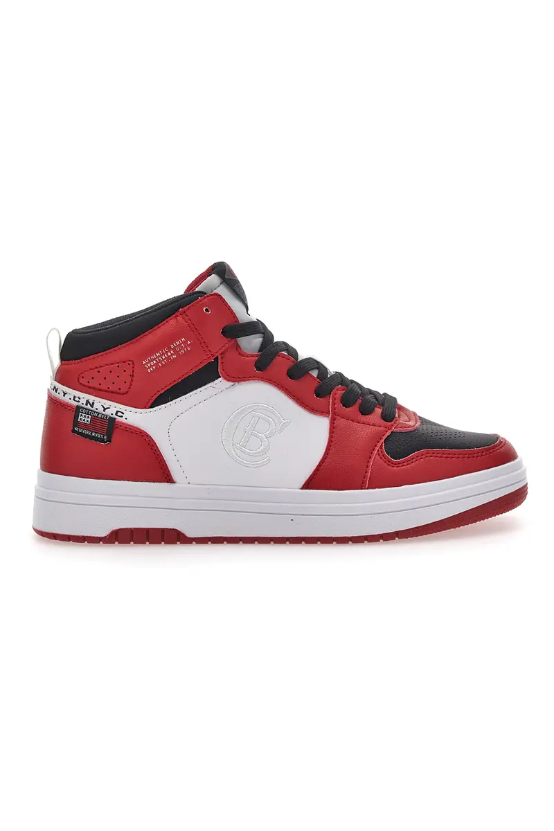 Sneakers Bianche e Rosse Cotton Belt Karim