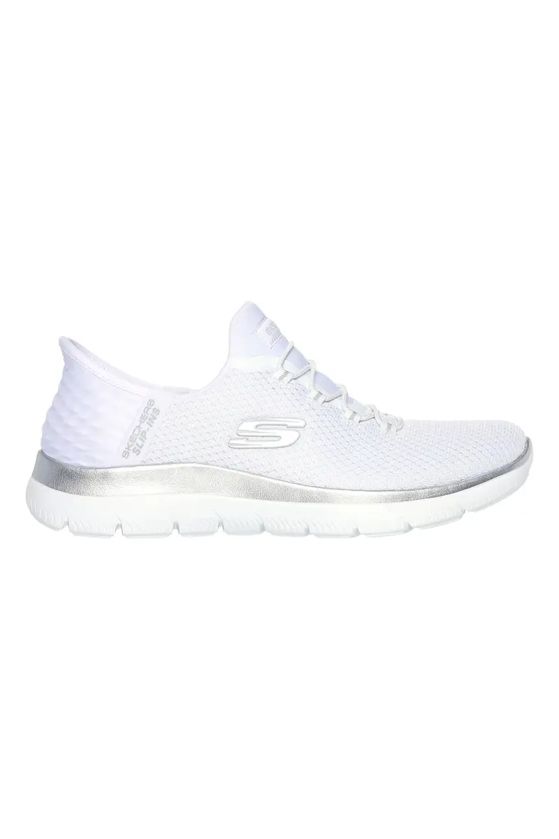 Sneakers Bianche Hands Free Slip-ins Skechers Summits Diamond Dream