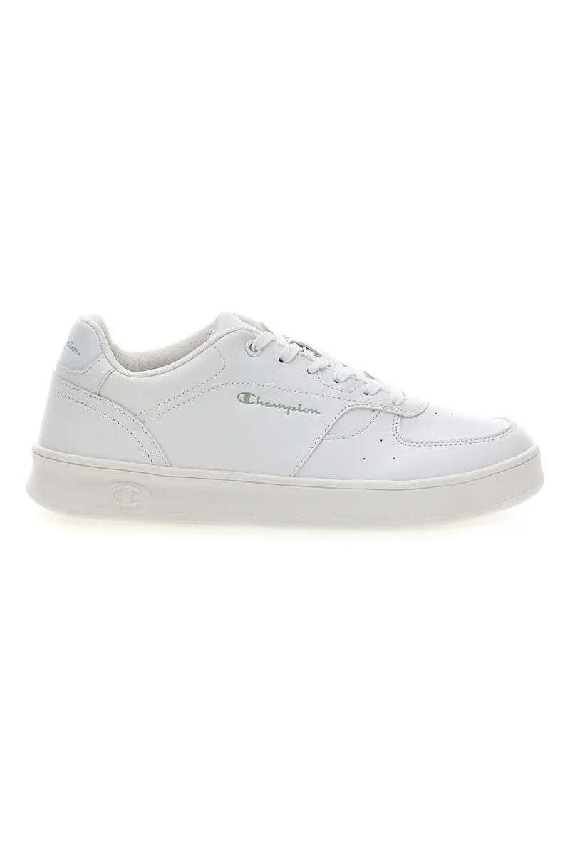 Sneakers bianche in materie sintetiche stile basket Champion Newman