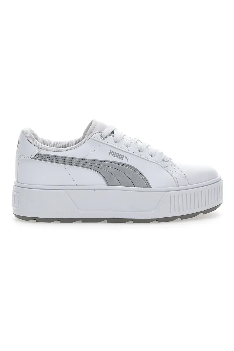 Sneakers con Flatform Puma Karmen Space Metallics Bianche