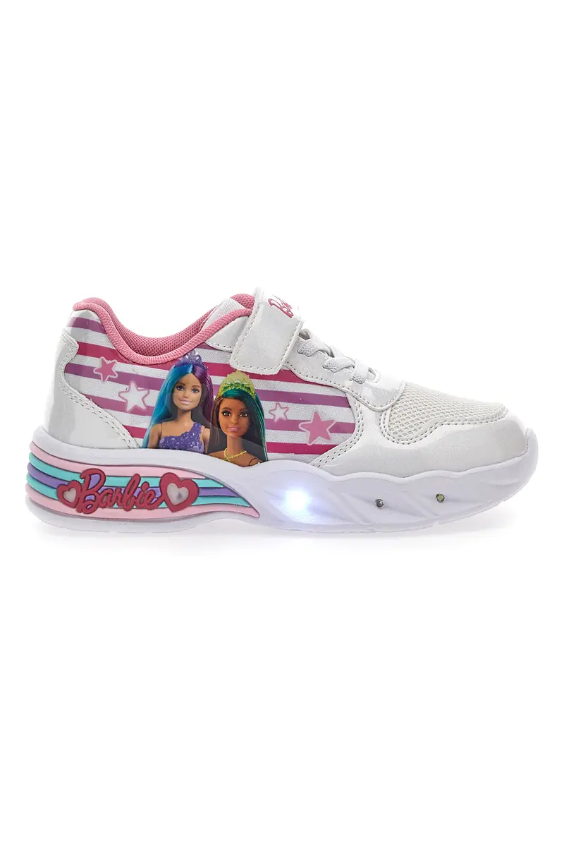 Sneakers con Luci Barbie 1112 Bianche