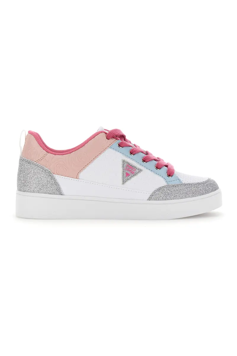 Sneakers Coveri Jayne Glitter Bianche e Rosa