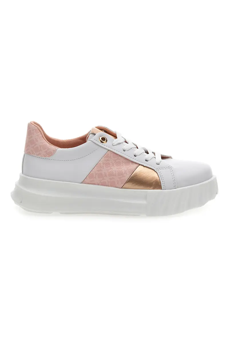Sneakers Flatform Bianche Prima Riga 509161