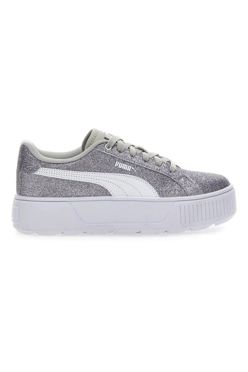 Sneakers Flatform Karmen Glitz Argento Glitter
