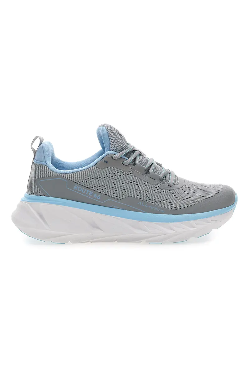 Sneakers grigie con dettagli azzurri ROUTE 66 RO51038D