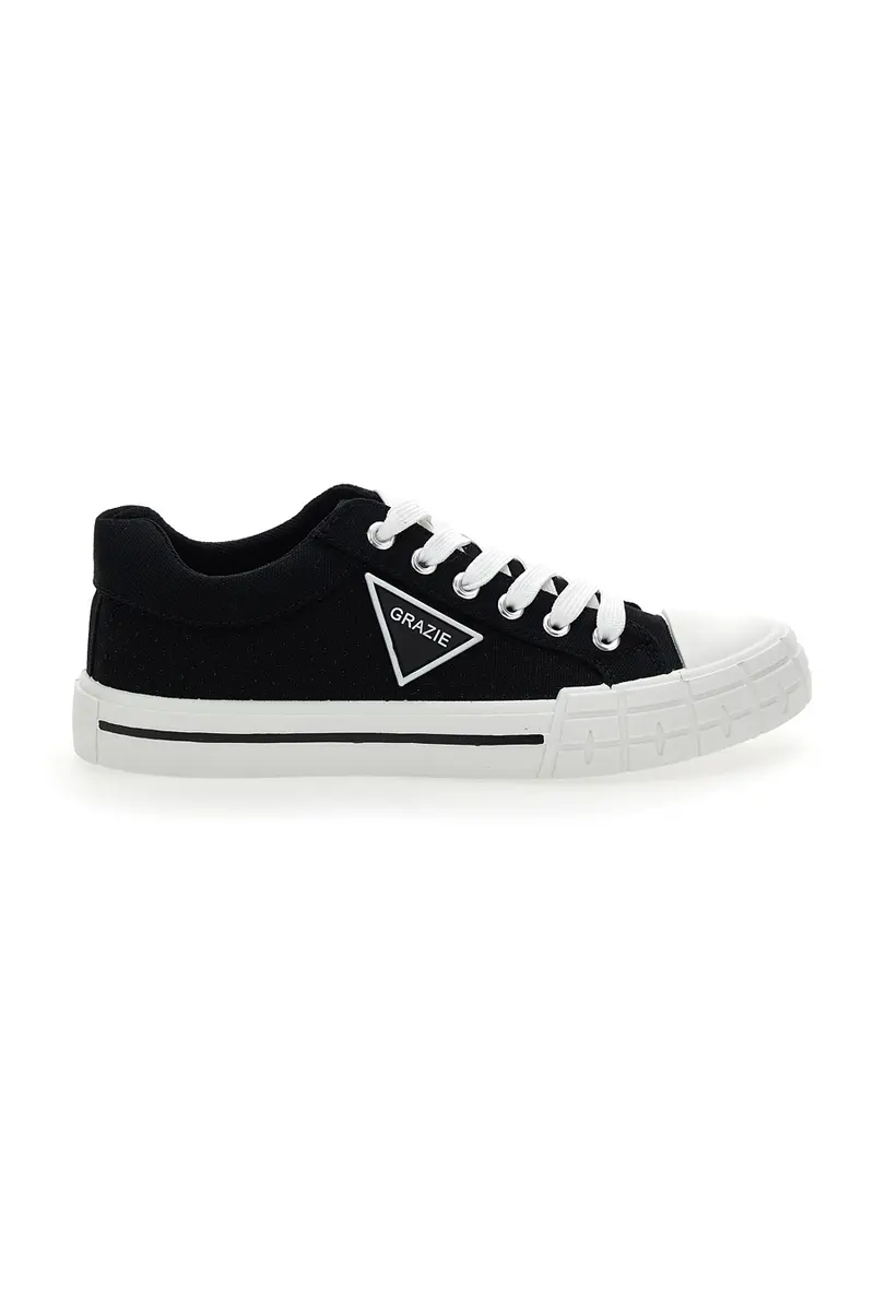 Sneakers in tela traforata Grazie 3581 Nera