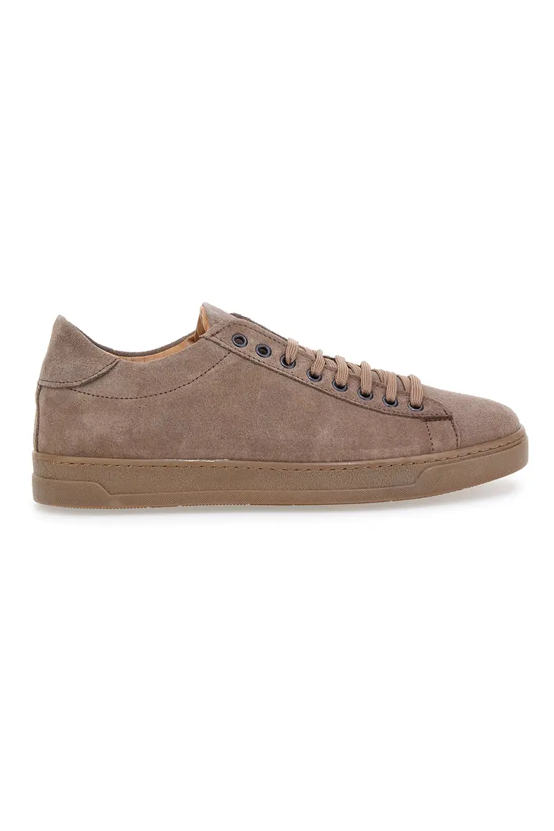Sneakers marroni in suede Made in Italy PTR 3021