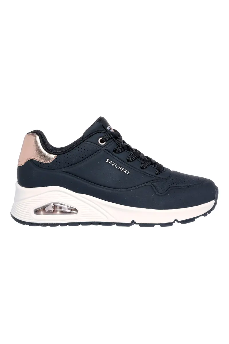 Sneakers nere con suola bianca e dettagli oro Skechers Uno Golden Air