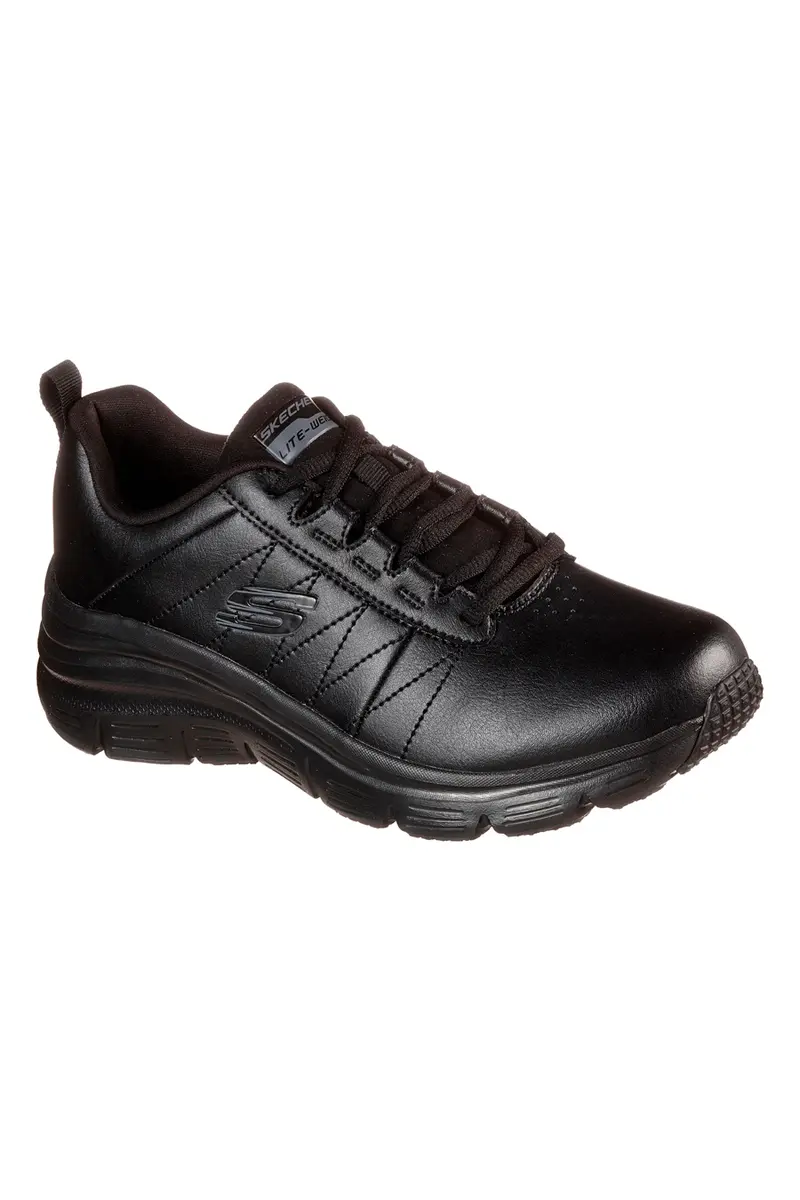 Sneakers Nere con Tomaia in Pelle Skechers Fashion Fit - Effortless