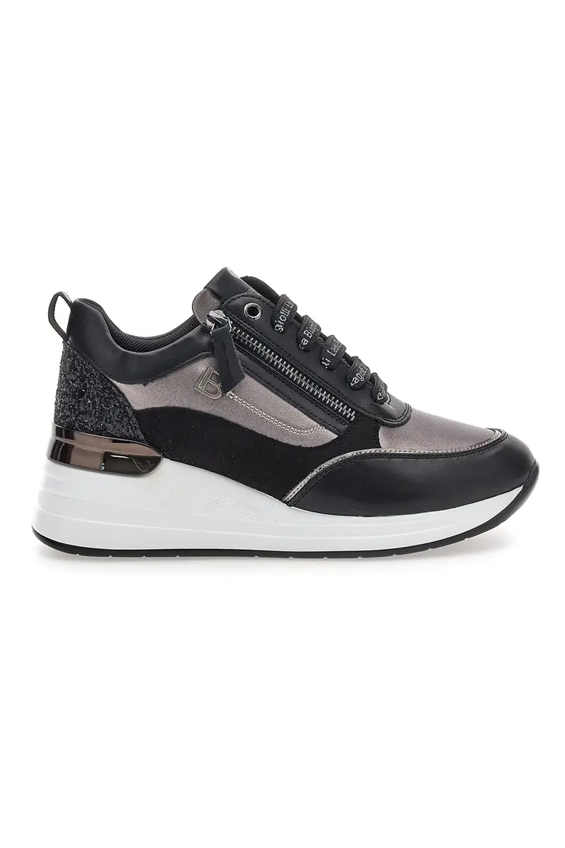 Sneakers nere con zip e dettagli glitter Laura Biagiotti L97619516