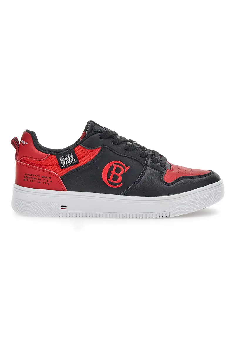 Sneakers Nere e Rosse Cotton Belt 224558