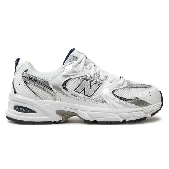SNEAKERS NEW BALANCE 530 BIANCO E ARGENTO GR530SB1 DONNA RETRO RUNNING