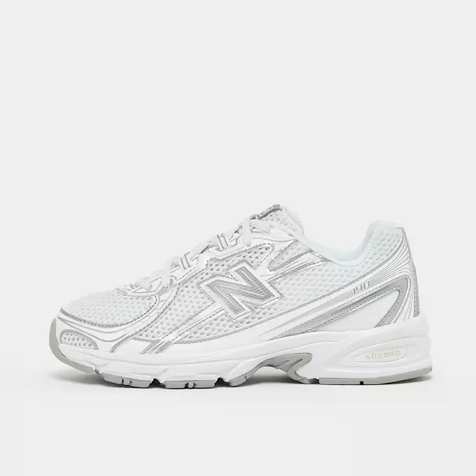 SNEAKERS NEW BALANCE 740 JUNIOR BIANCO ARGENTO BAMBINI E RAGAZZI