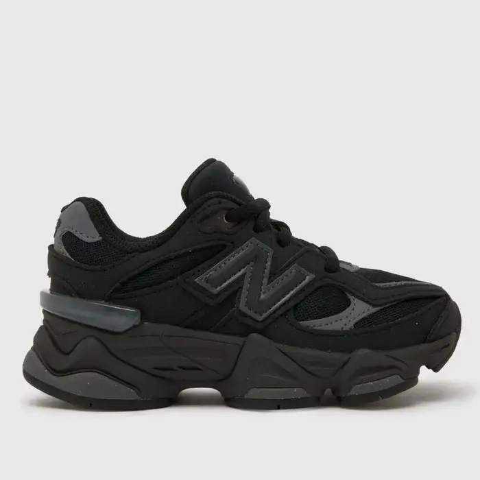 SNEAKERS NEW BALANCE 9060 JUNIOR P9060662 BAMBINO NERO E GRIGIO