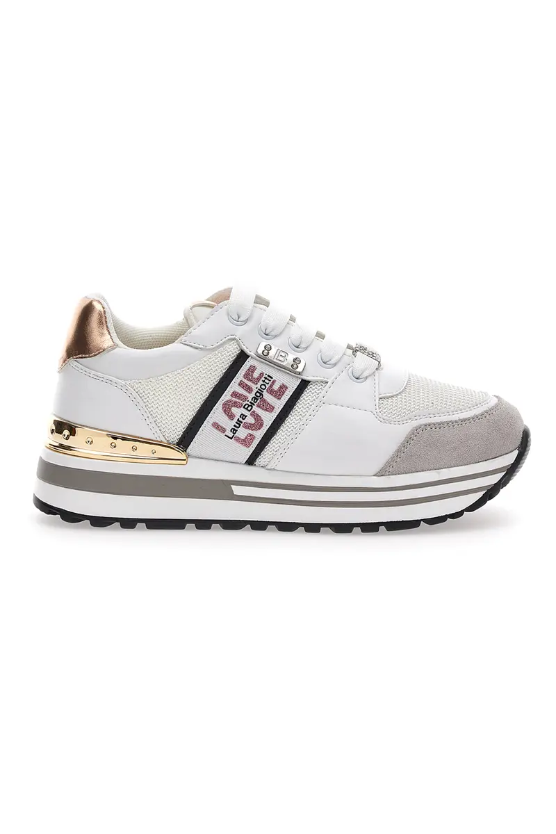 Sneakers Platform Laura Biagiotti 8373 Bianche
