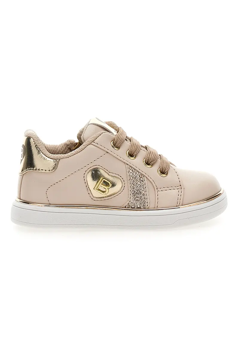 Sneakers rosa con dettagli oro Laura Biagiotti L97409510