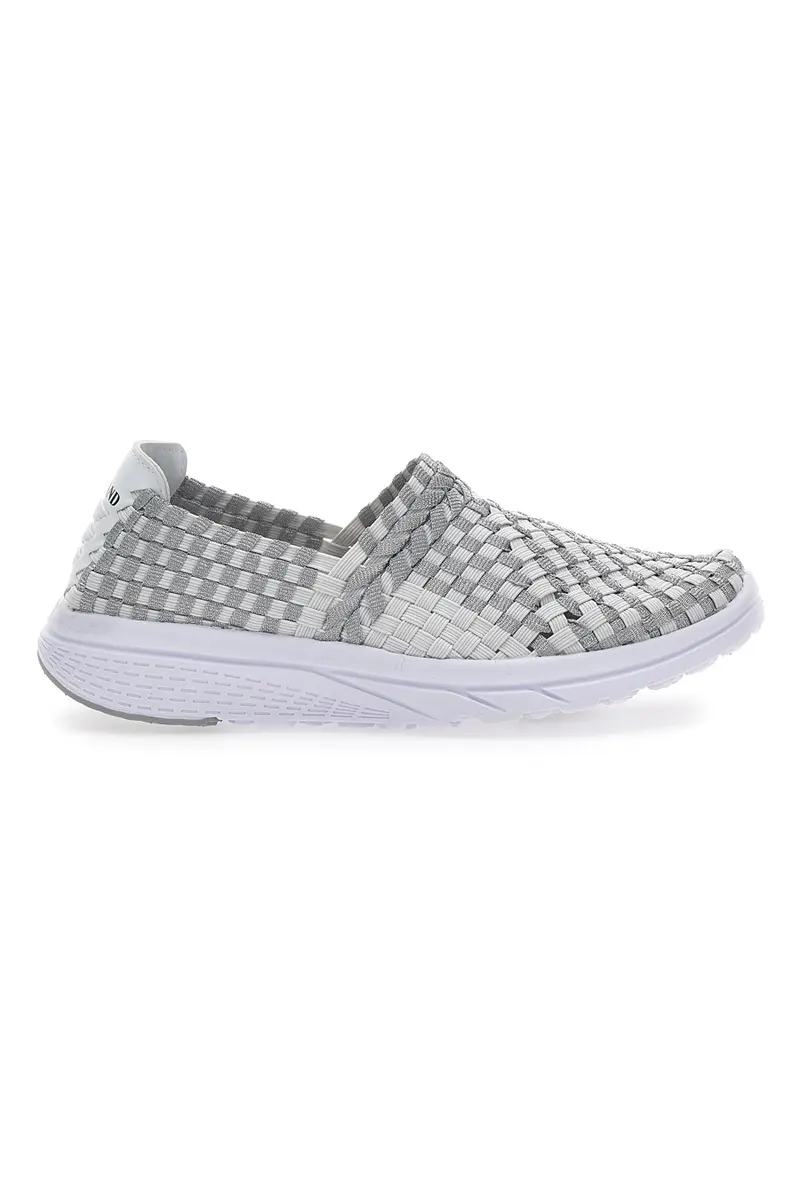 Sneakers Slip-on Overland 640 Bianche e Grigie