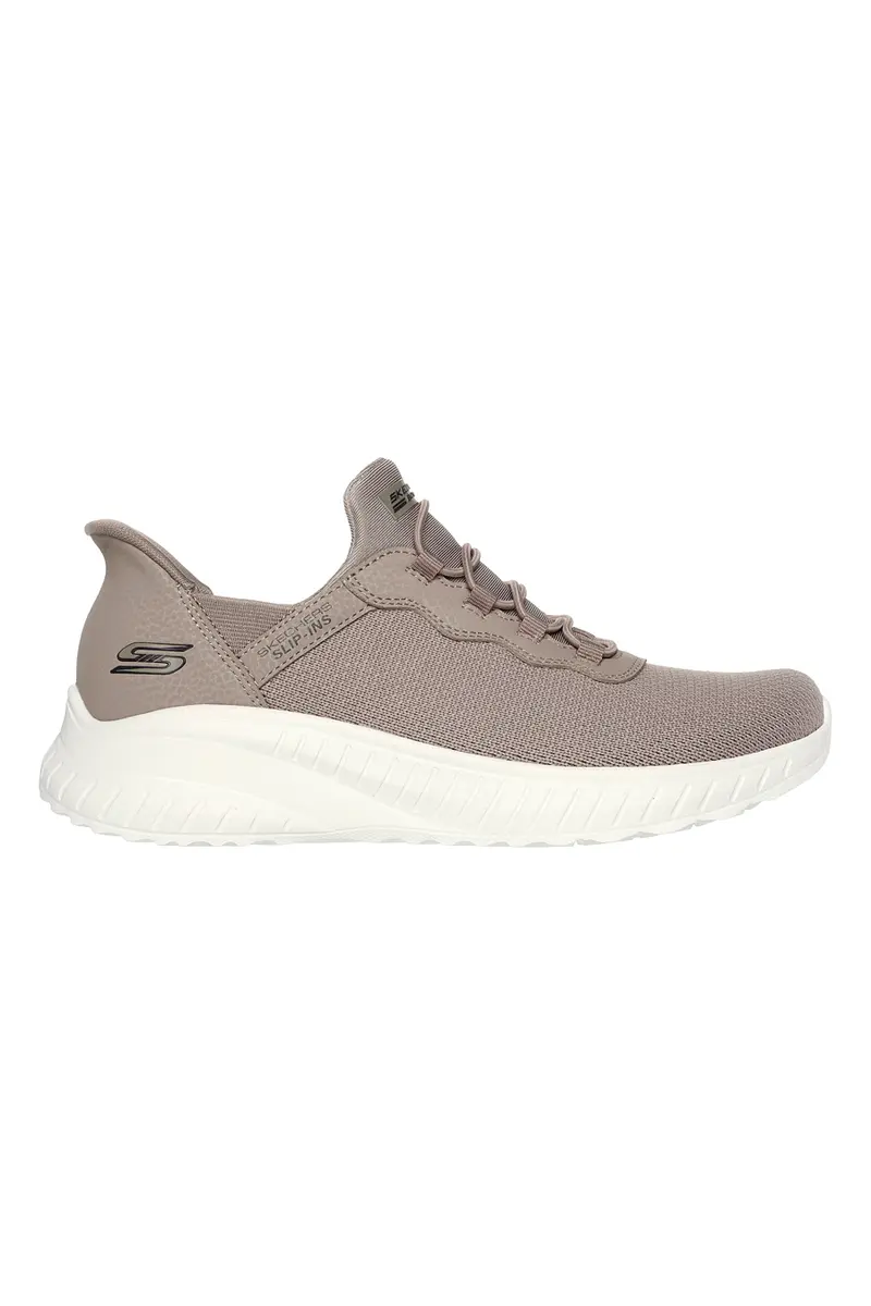Sneakers Taupe Hands Free Slip-ins Skechers BOBS Sport Squad Chaos Daily Inspiration