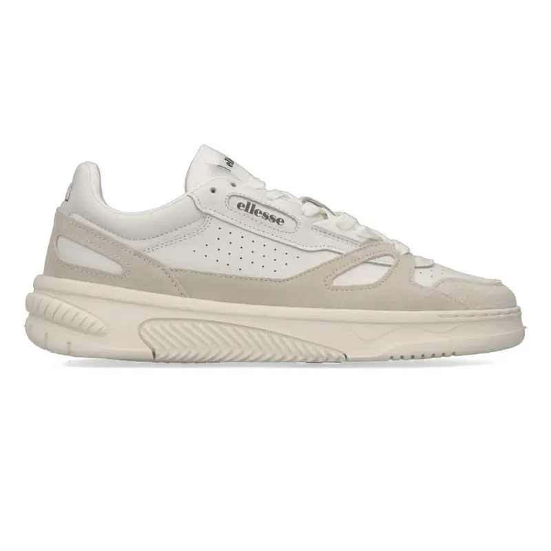 SNEAKERS UOMO ELLESSE MILES LS 914 BIANCO IN CAMOSCIO E PELLE