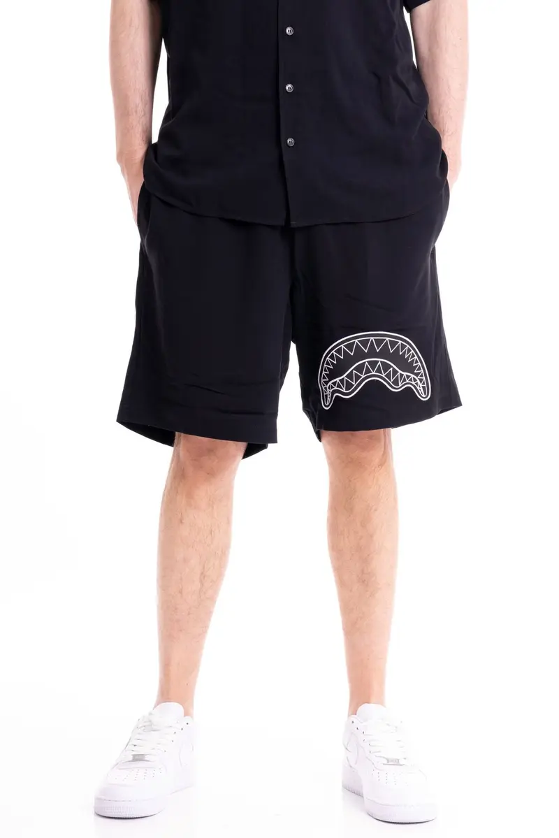 SPRAYGROUND Bermuda in Felpa* Uomo 333BLK