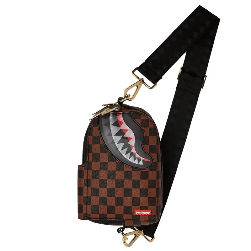 SPRAYGROUND MARSUPIO LENTICULAR CHOMP CON LOGO ICONICO B6521